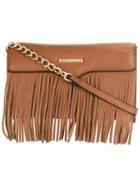 Rebecca Minkoff Removable Strap Fringed Clutch, Women's, Brown, Leather