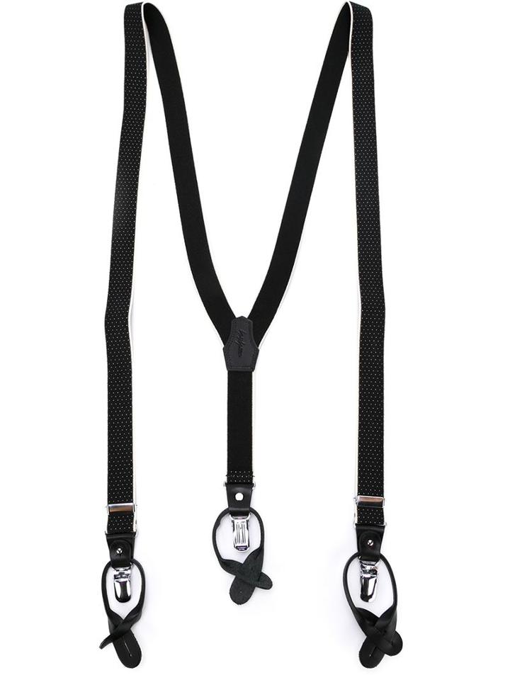 Yohji Yamamoto Classic Braces, Men's, Black, Rayon/polyurethane
