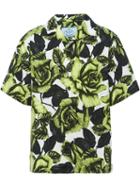 Prada Rose-print Shirt - Green