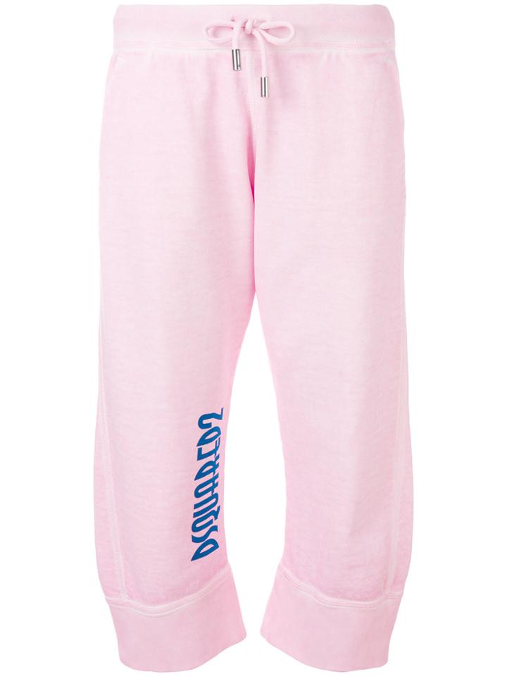 Dsquared2 Cropped Hula Joggers - Pink & Purple
