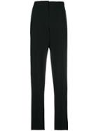 Theory Contrast Fitted Trousers - Black