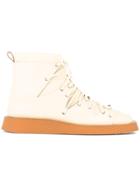 Jil Sander Flat Ankle Boots - Neutrals