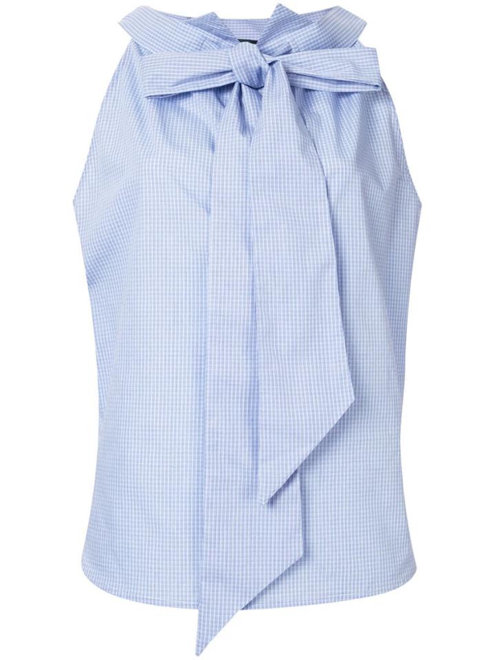 Jejia Tie-neck Sleeveless Shirt - Blue