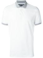 Brunello Cucinelli Striped Collar Polo Shirt, Men's, Size: Xl, White, Cotton