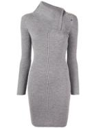 Paule Ka Ribbed-knit Dress - Grey