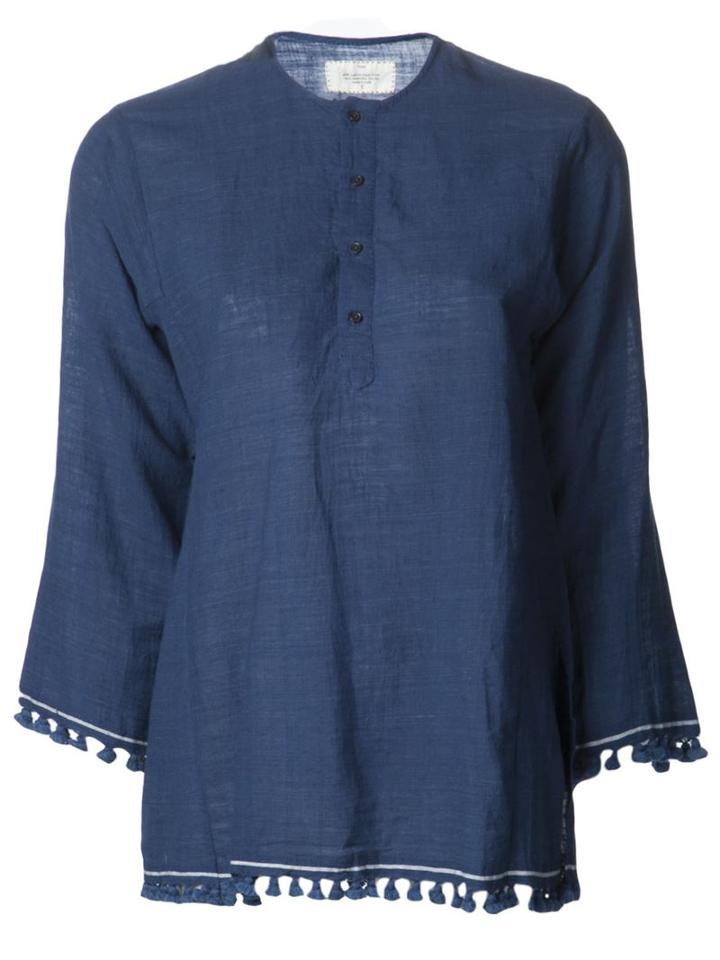 Dosa Tassel Kurta Top, Women's, Size: 1, Blue, Organic Cotton