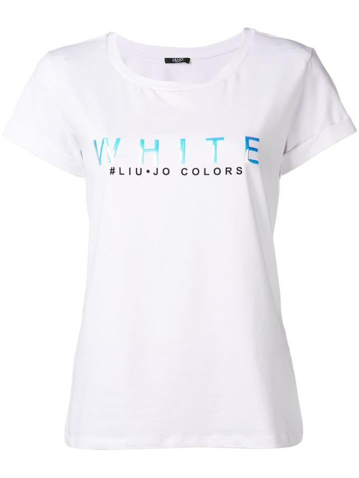Liu Jo Logo Print T-shirt - White