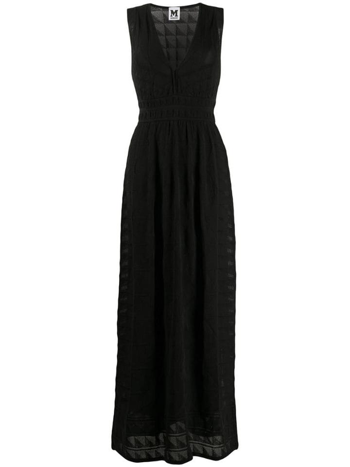M Missoni Empire Knit Dress - Black