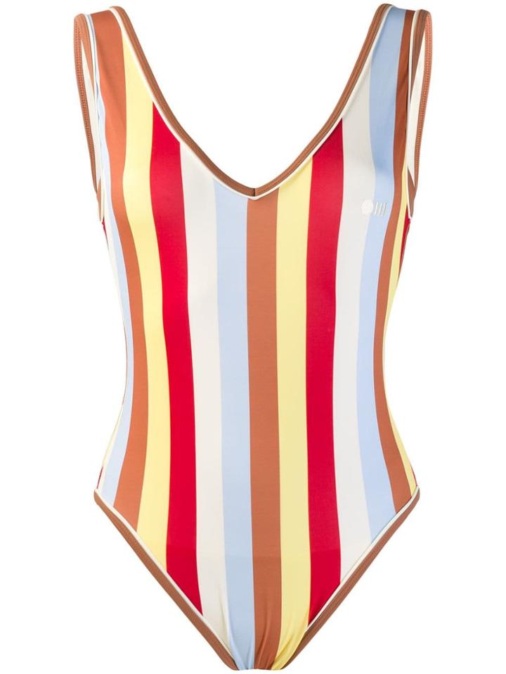 Solid & Striped Michelle Swimsuit - Brown