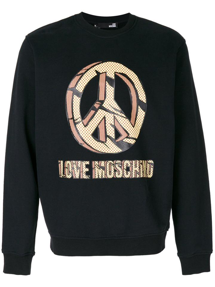 Love Moschino Graphic Print Sweatshirt - Black