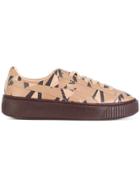 Puma Cheetah Graphic Platform Sneakers - Brown