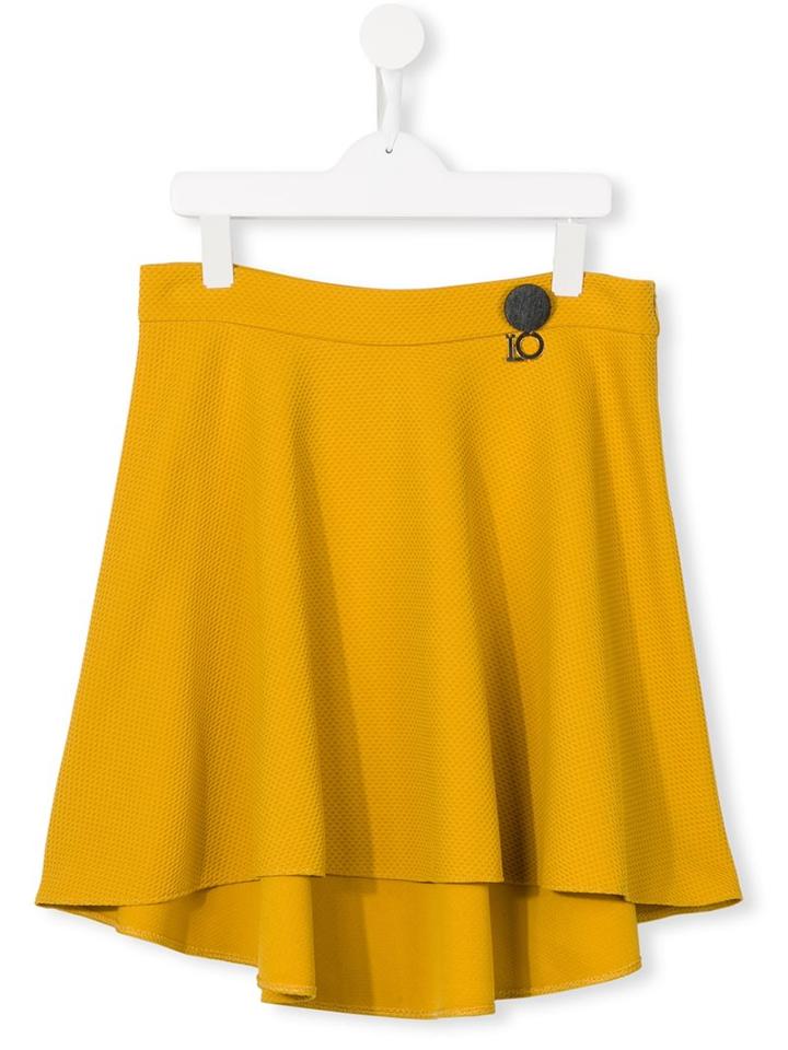 Loredana Pleated Skirt, Girl's, Size: 11 Yrs, Yellow/orange