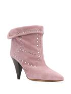 Isabel Marant Studded Ankle Boots - Purple
