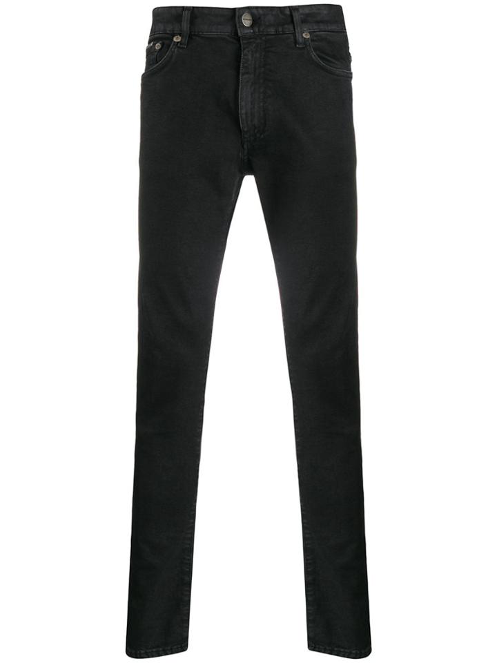 Represent Waxed-effect Skinny Jeans - Black