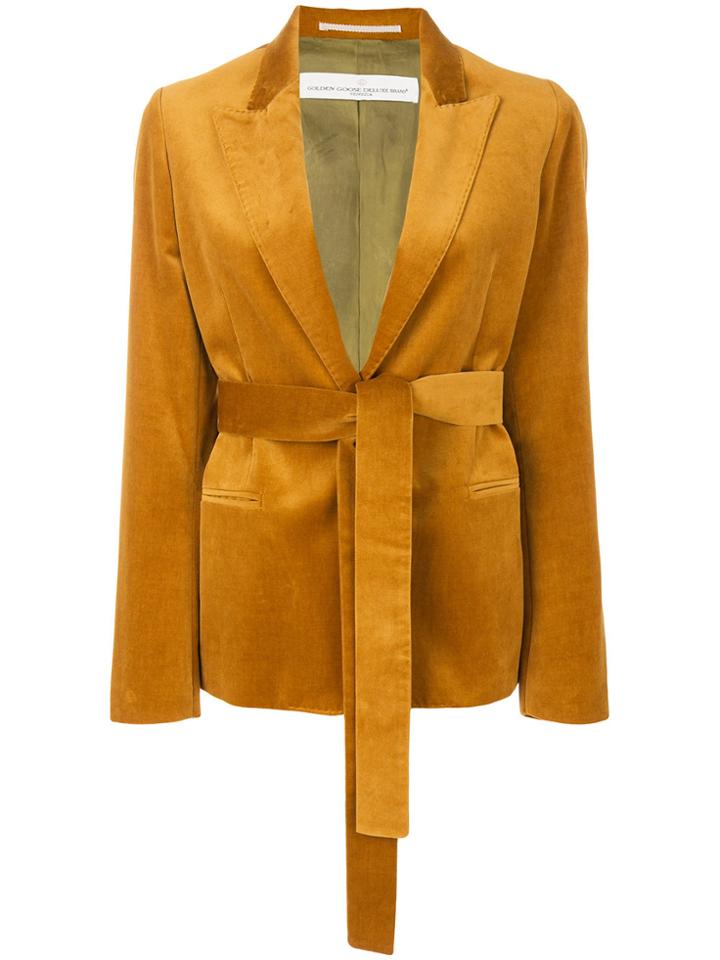 Golden Goose Deluxe Brand Belted Fitted Jacket - Brown