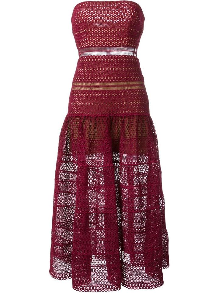 Self-portrait Strapless Lace Dress