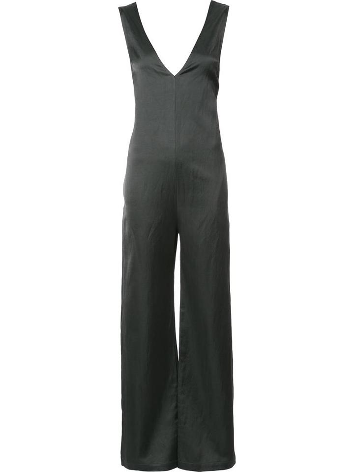 Nomia V Neck Jumpsuit, Women's, Size: 4, Black, Cotton/linen/flax/viscose