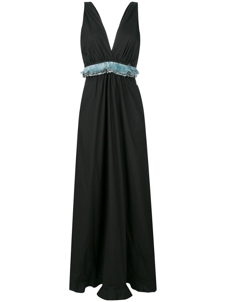 L'autre Chose V-neck Patterned Dress - Multicolour