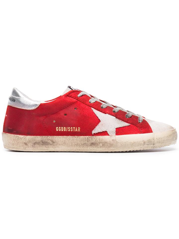 Golden Goose Deluxe Brand Red Superstar Sneakers