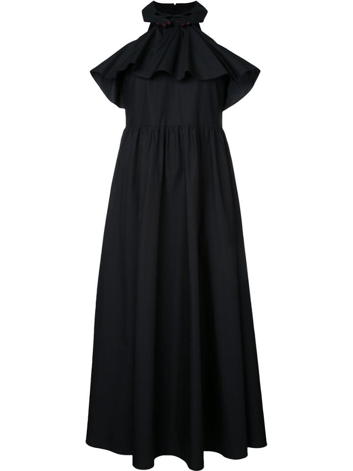 Vivetta Pleated Trim Dress - Black