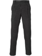 Dolce & Gabbana Embroidered Tailored Trousers, Men's, Size: 50, Black, Cotton/polyester/silk/viscose