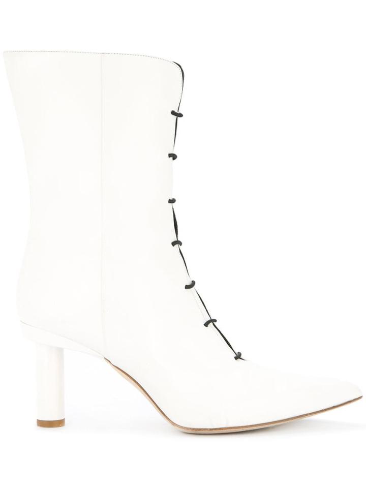 Tibi Adrian Boots - White