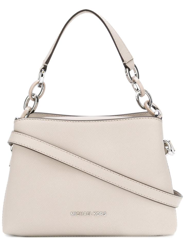 Michael Michael Kors Top Handle Crossbody Bag, Women's, Grey, Calf Leather