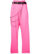 Alyx High-waisted Trousers - Pink & Purple