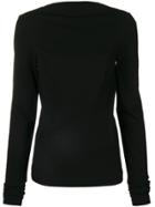 Rick Owens Zip Back Blouse - Black