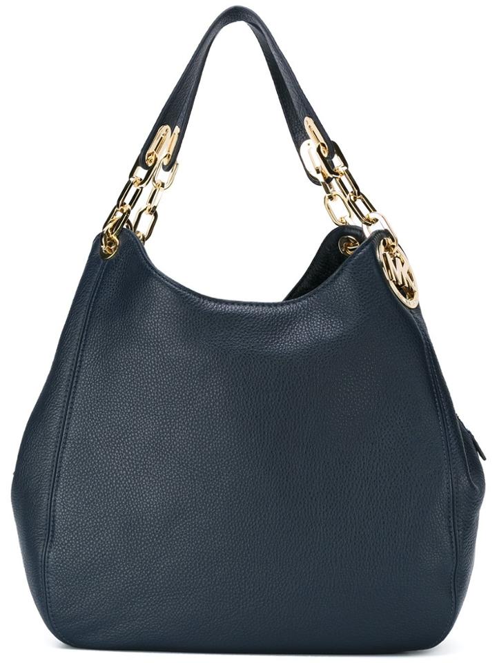 Michael Michael Kors Large 'fulton' Hobo Tote - Blue