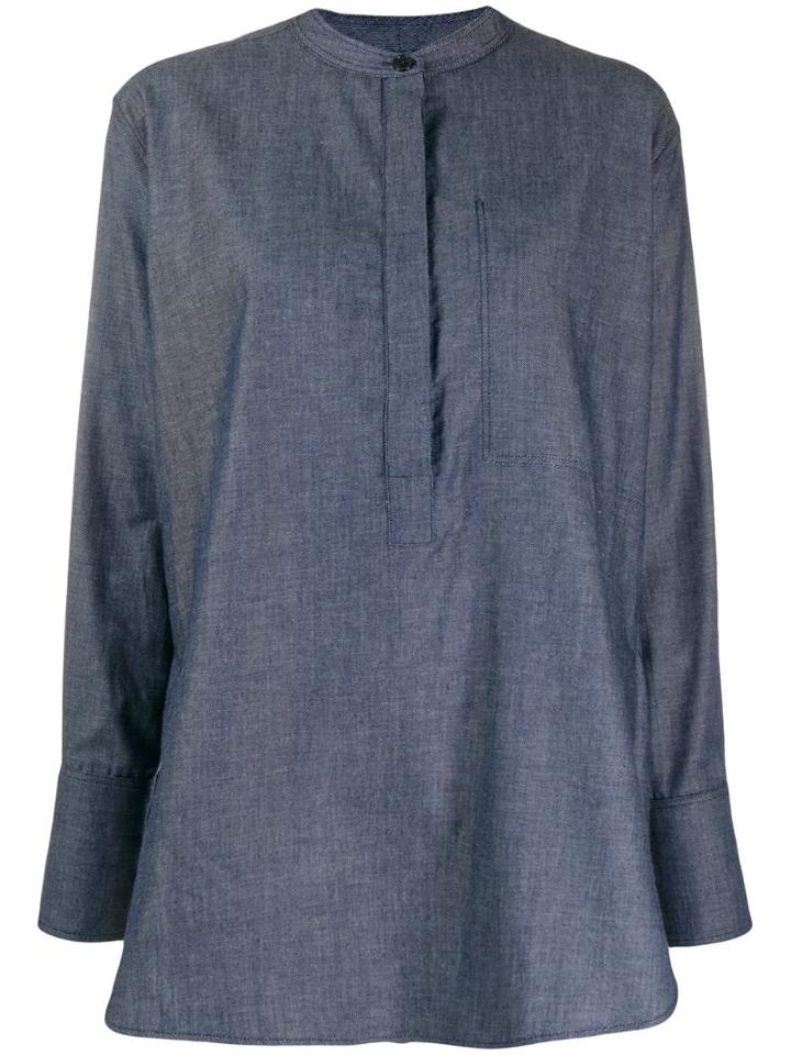 Joseph Henry Chambray Oversized Shirt - Blue