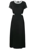 Ermanno Ermanno Short-sleeve Flared Dress - Black