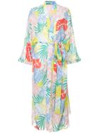 Patbo Tropical Print Beach Dress - Multicolour