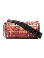 Burberry Black, Red And Yellow Kennedy Graffiti Small Crossbody Bag