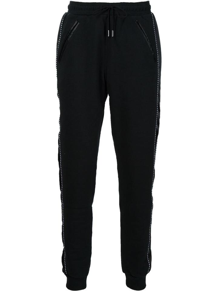 Christian Dada 'souvenir' Sweatpants, Men's, Size: 50, Black, Cotton/cupro/polyurethane