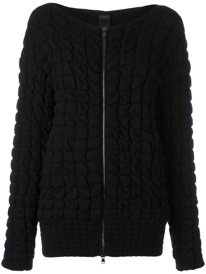 Ilaria Nistri Zipped Cardigan, Women's, Size: 44, Black, Polyester/viscose/cashmere/wool