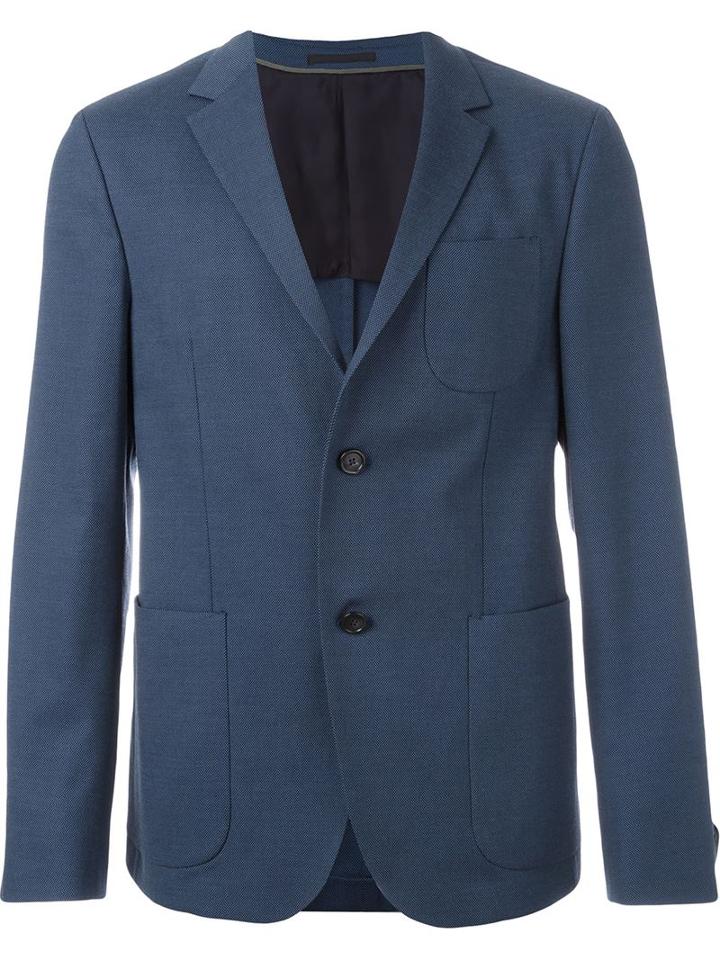 Z Zegna Fitted Single Breasted Patch Pocket Sport Jacket