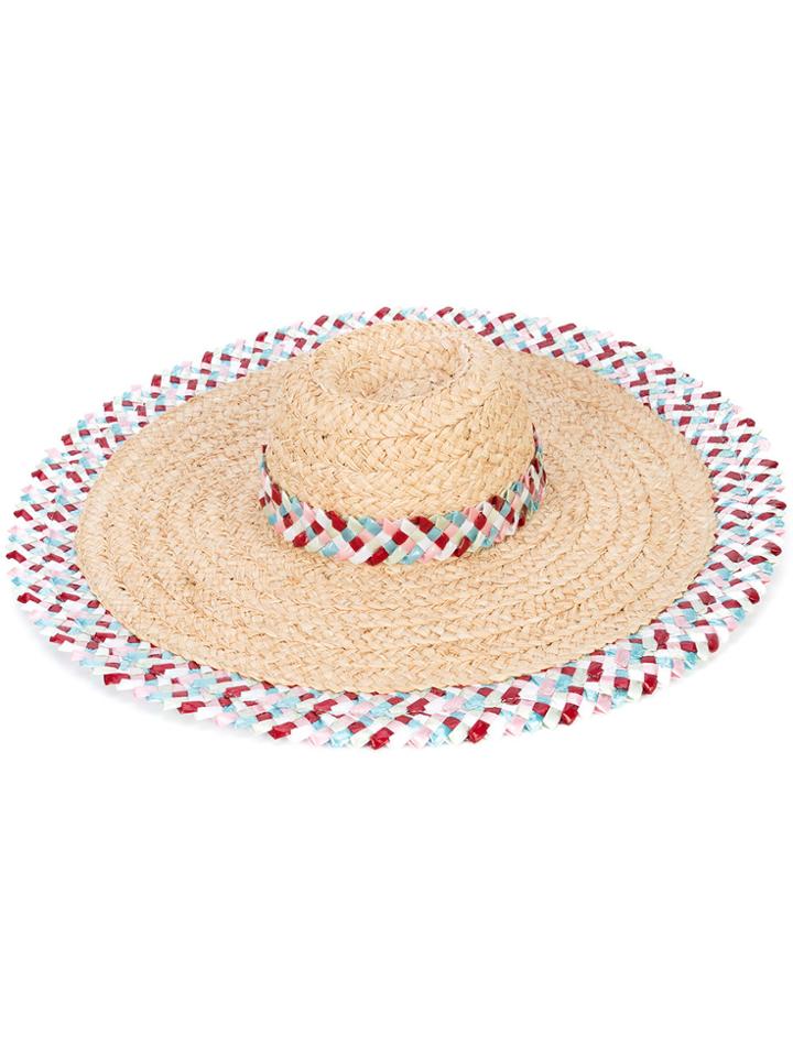 Gigi Burris Millinery Woven Sun Hat - Nude & Neutrals