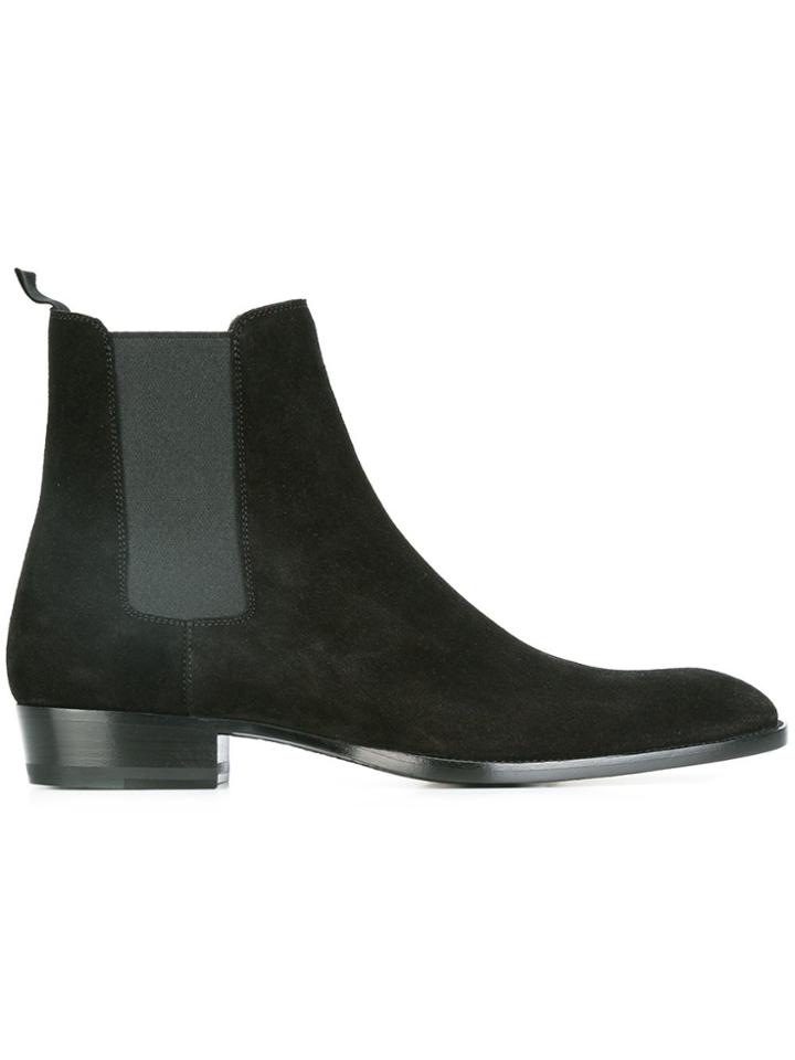 Saint Laurent 'wyatt' Chelsea Boots - Black