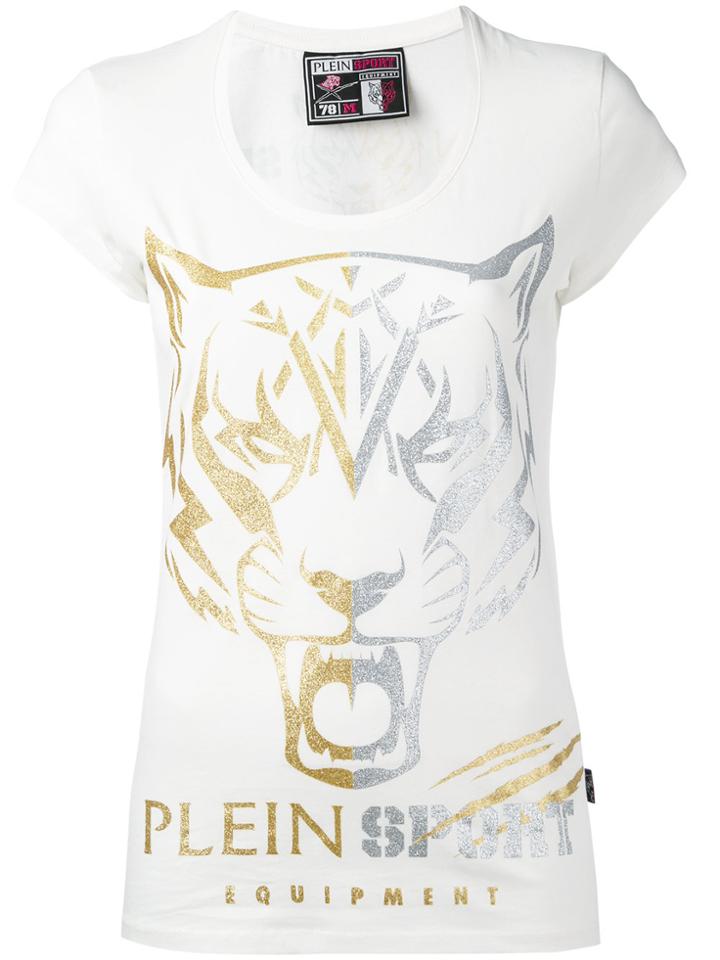Plein Sport Metallic Logo T-shirt - White