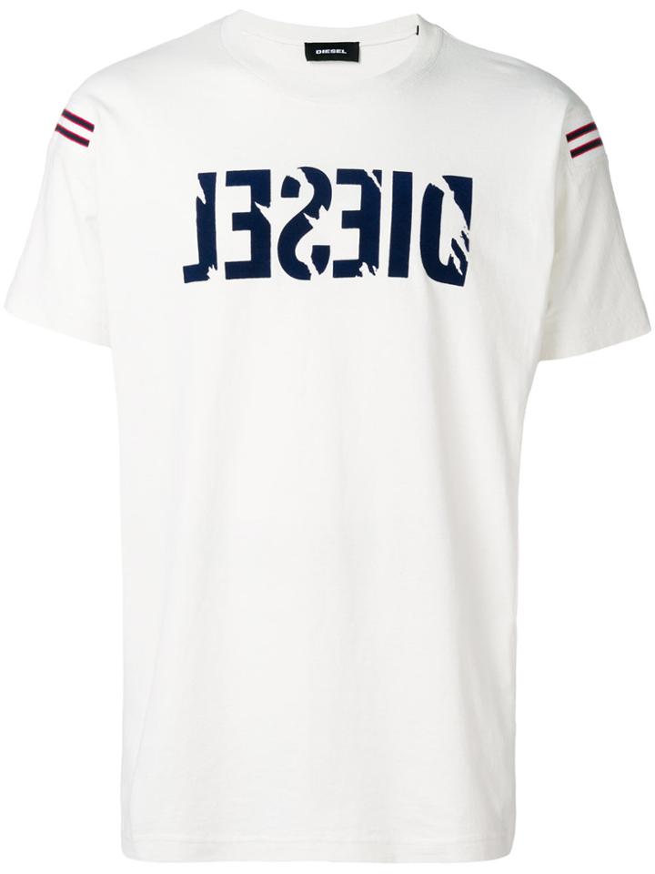 Diesel Logo Short-sleeve T-shirt - Nude & Neutrals