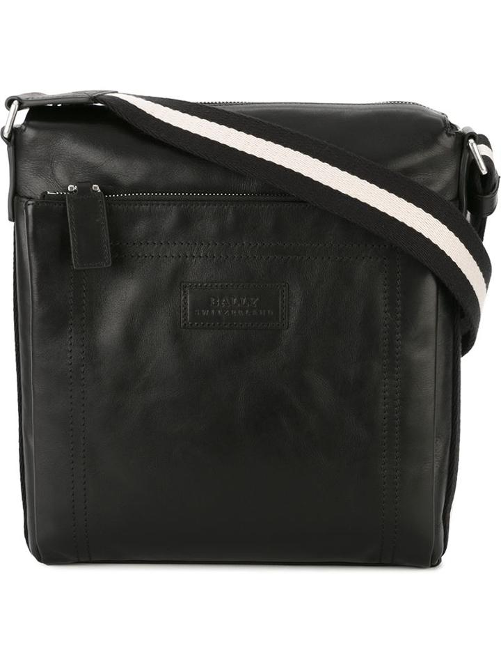 Bally 'tuston' Shoulder Bag, Men's, Black, Calf Leather/leather