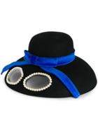 Vivetta Glasses Fedora Hat - Black