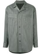 Wooyoungmi Oversized Striped Shirt - Grey