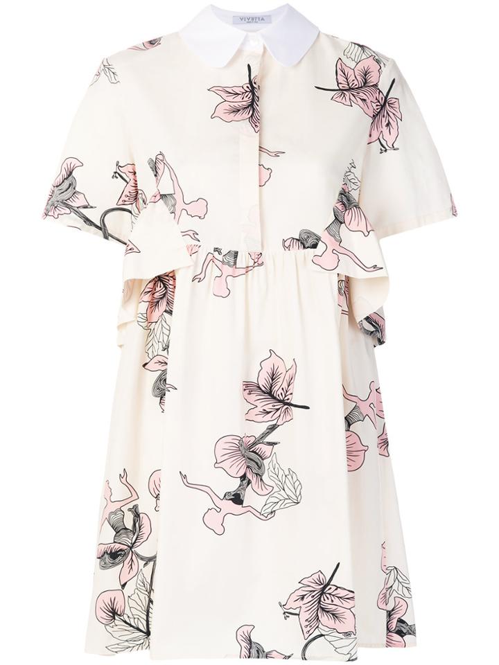 Vivetta Floral Printed Dress - Nude & Neutrals