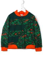 Kenzo Kids Jungle Print Bomber Jacket, Boy's, Size: 10 Yrs, Green