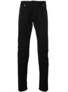 Pierre Balmain Panelled Slim-fit Jeans - Black