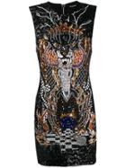 Balmain Sequin Embellished Mini Dress - Black