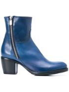 Rocco P. Mid Heel Ankle Boot - Blue