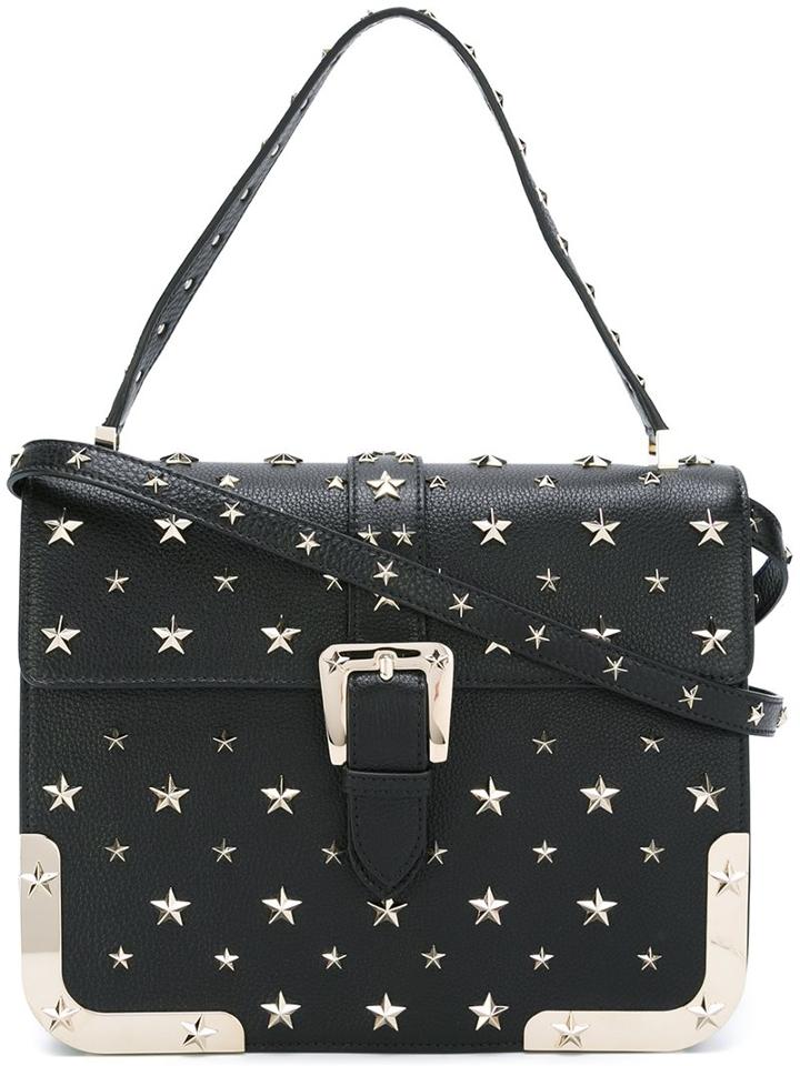 Red Valentino Star Embellished Satchel Bag, Women's, Black